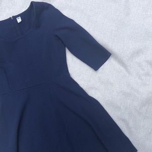 Blue navy A-line dress